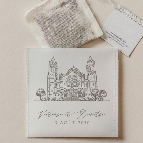 Sachet de thé de mariage Basilia à personnaliser