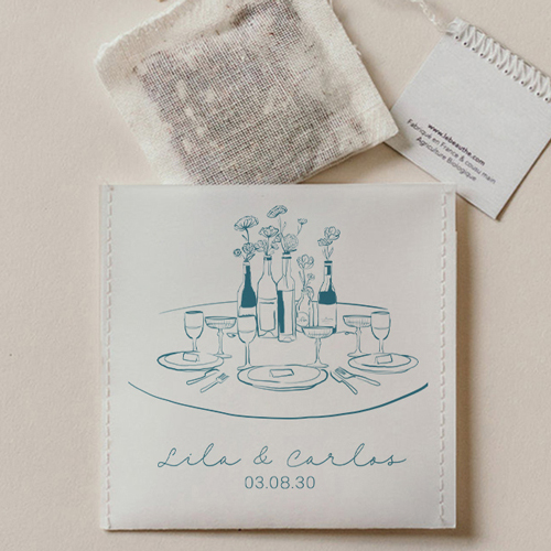 Sachet de thé de mariage Constance à personnaliser