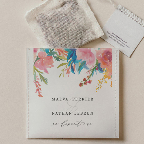 Sachet de thé de mariage Elixir à personnaliser