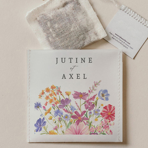 Sachet de thé de mariage Jubile à personnaliser