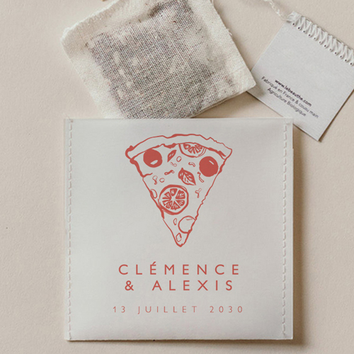 Sachet de thé de mariage Margherita à personnaliser