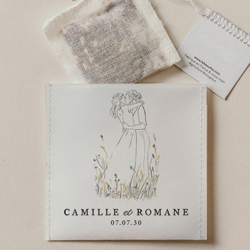 Sachet de thé de mariage Ôde Femmes à personnaliser