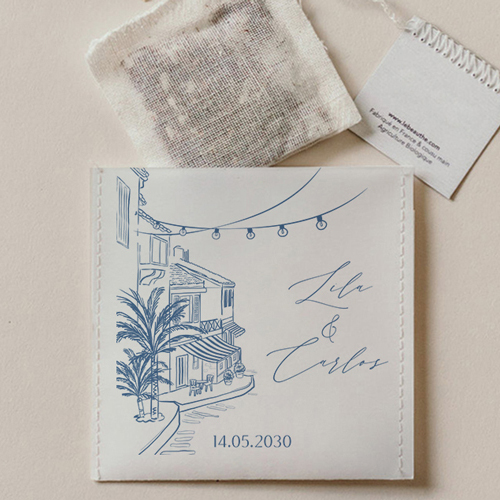 Sachet de thé de mariage Solenza à personnaliser