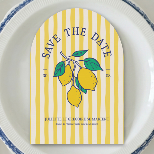 Save the date de mariage Acidulé à personnaliser