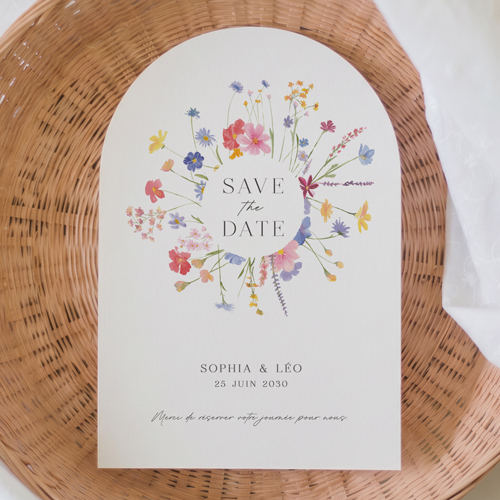 Save the date de mariage Bruyère à personnaliser