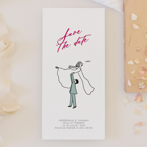 Save the date de mariage Dirty dancing à personnaliser