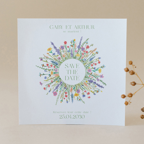 Save the date de mariage Eden à personnaliser
