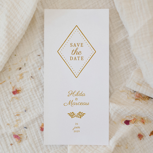 Save the date de mariage Ivyrose à personnaliser