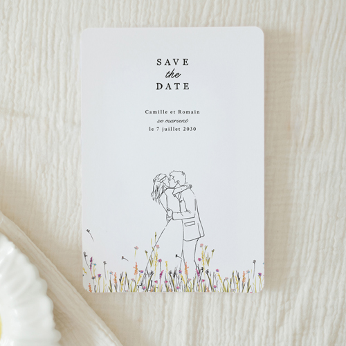 Save the date de mariage Ôde à personnaliser