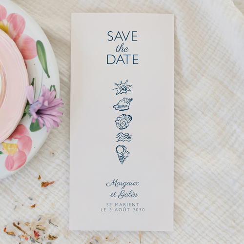 Save the date de mariage Paloma à personnaliser