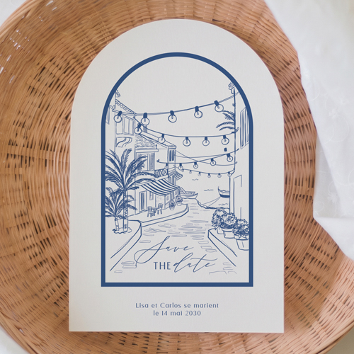 Save the date de mariage Solenza à personnaliser