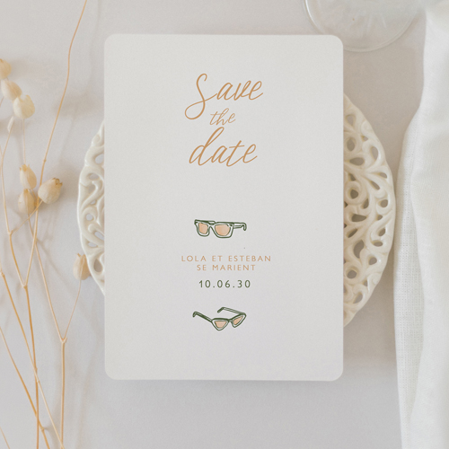 Save the date de mariage Transat à personnaliser