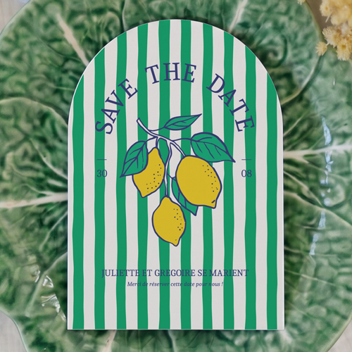Save the date de mariage Zestine à personnaliser