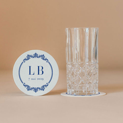 Sous-bock de mariage Armand à personnaliser