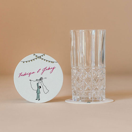 Sous-bock de mariage Dirty dancing à personnaliser