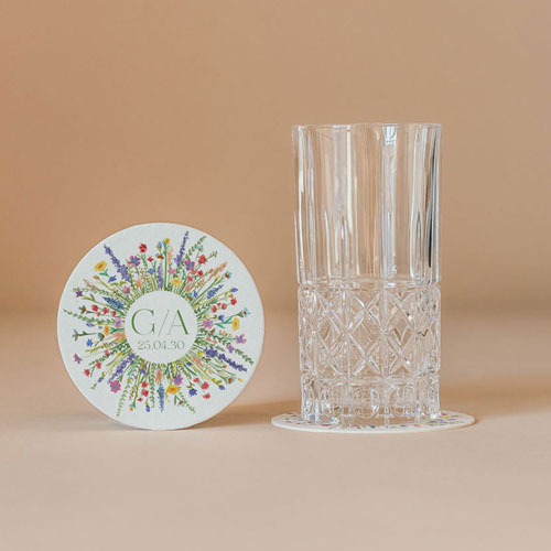 Sous-bock de mariage Eden à personnaliser