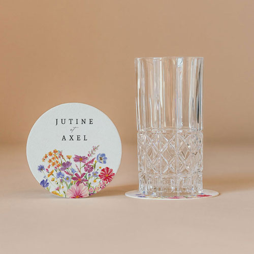 Sous-bock de mariage Jubile à personnaliser