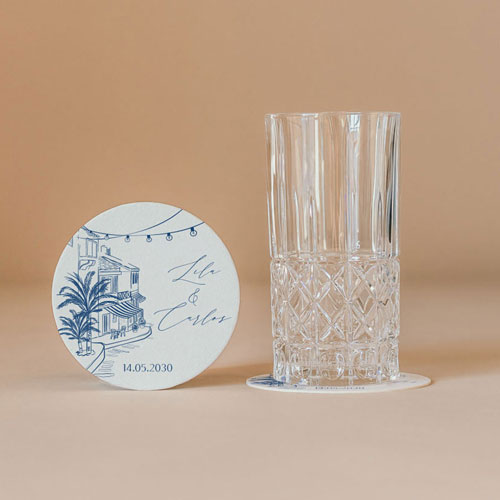 Sous-bock de mariage Solenza à personnaliser