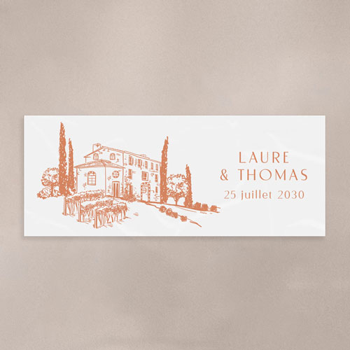 Sticker bougie de mariage Alba à personnaliser