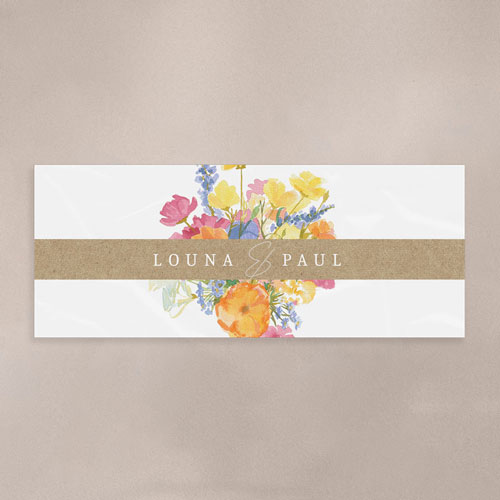 Sticker bougie de mariage Corolle à personnaliser