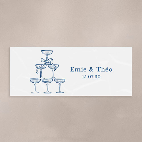 Sticker bougie de mariage Cristel à personnaliser