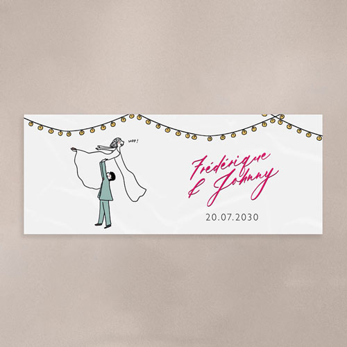 Sticker bougie de mariage Dirty dancing à personnaliser