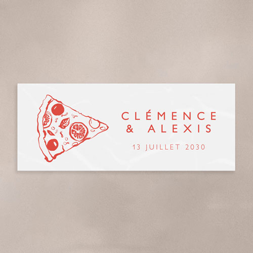 Sticker bougie de mariage Margherita à personnaliser