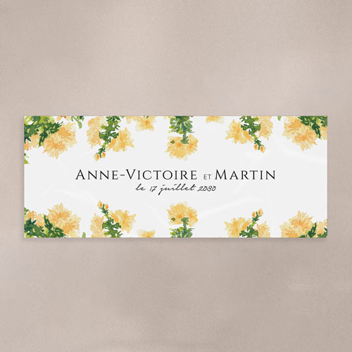 Sticker bougie de mariage Solstice à personnaliser