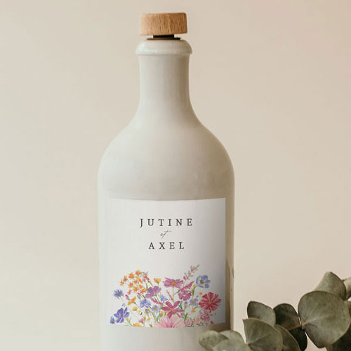 Sticker bouteille de mariage Jubile à personnaliser