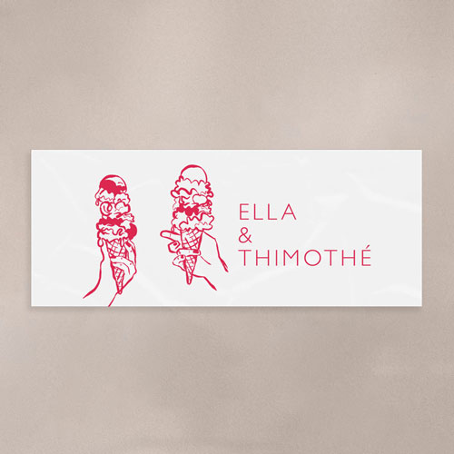 Sticker Mini Pot de mariage Gelati à personnaliser