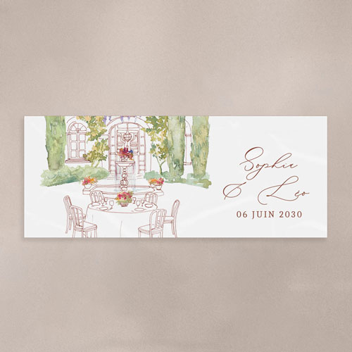 Sticker Mini Pot de mariage La Bâtisse à personnaliser