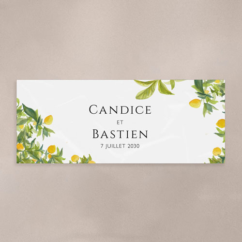 Sticker Mini Pot de mariage Limonier à personnaliser