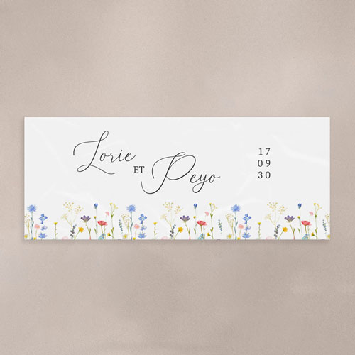 Sticker Mini Pot de mariage Lisière à personnaliser