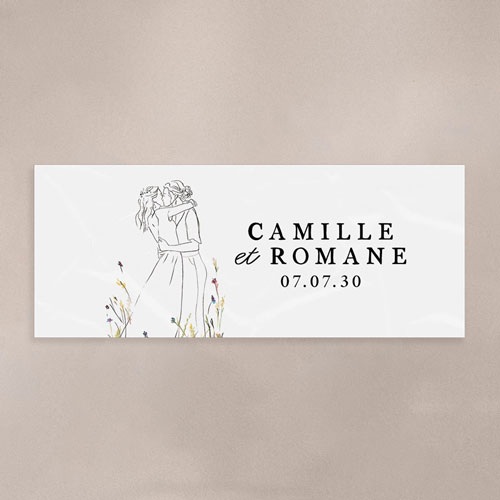 Sticker Mini Pot de mariage Ôde Femmes à personnaliser