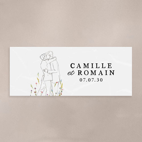 Sticker Mini Pot de mariage Ôde Hommes à personnaliser