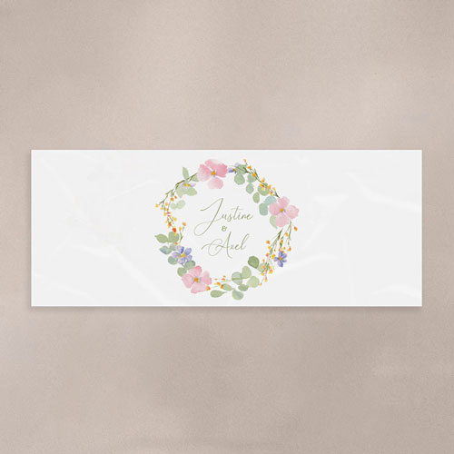 Sticker Mini Pot de mariage Rosée à personnaliser