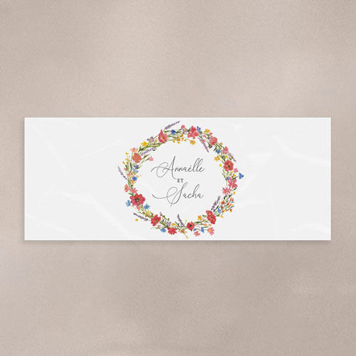 Sticker Mini Pot de mariage Vermillon à personnaliser