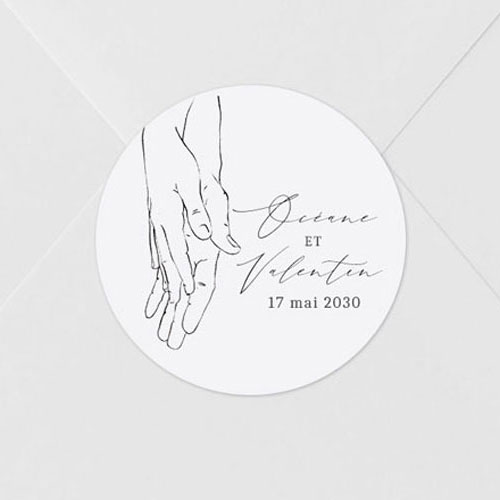 Sticker de mariage Alliance à personnaliser