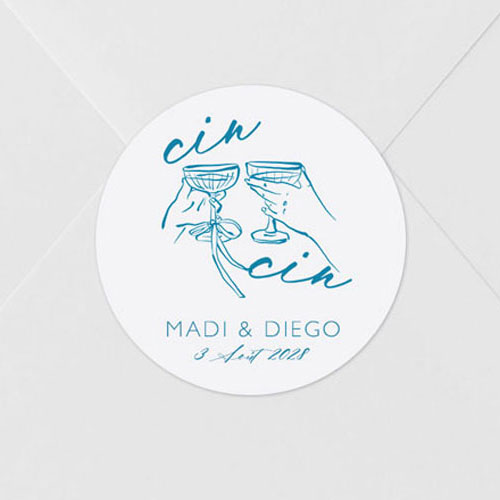 Sticker de mariage Cincin à personnaliser