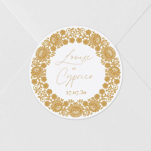 Sticker de mariage Clovelly à personnaliser