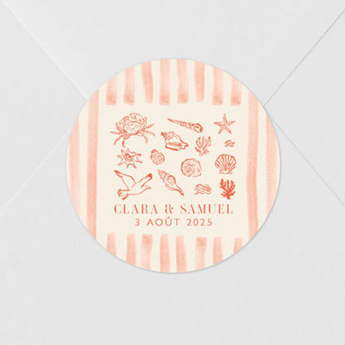 Sticker de mariage Coralia à personnaliser