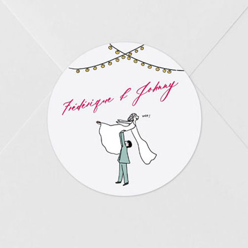 Sticker de mariage Dirty dancing à personnaliser