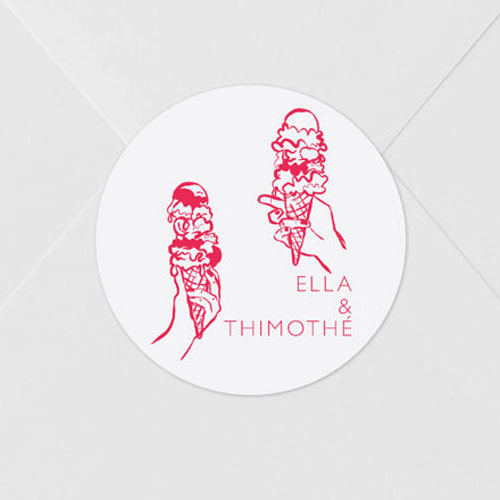 Sticker de mariage Gelati à personnaliser