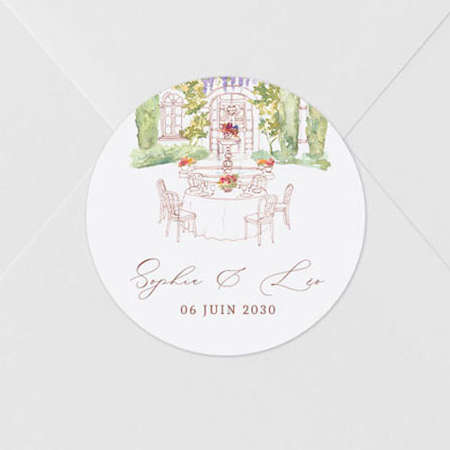 Sticker de mariage La Bâtisse à personnaliser