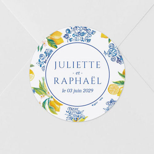 Sticker de mariage Lemon Vibes à personnaliser