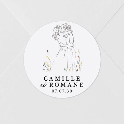 Sticker de mariage Ôde Femmes à personnaliser