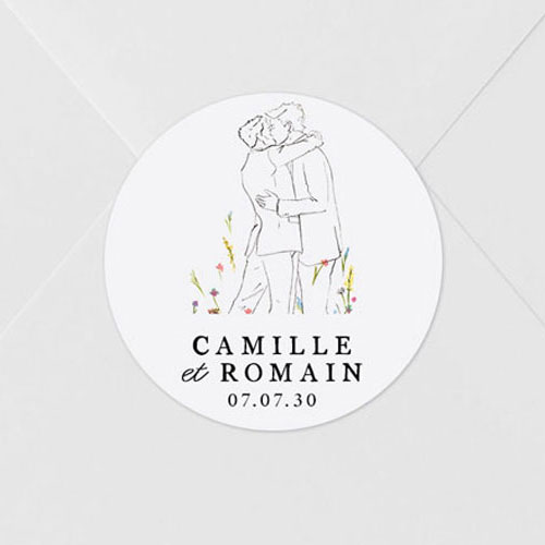 Sticker de mariage Ôde Hommes à personnaliser