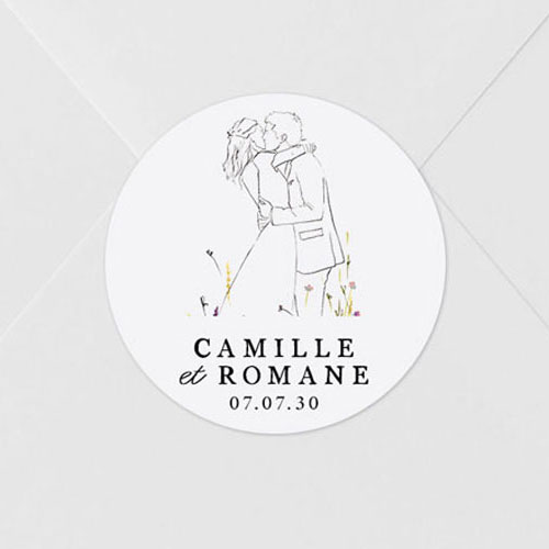 Sticker de mariage Ôde à personnaliser