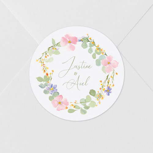 Sticker de mariage Rosée à personnaliser