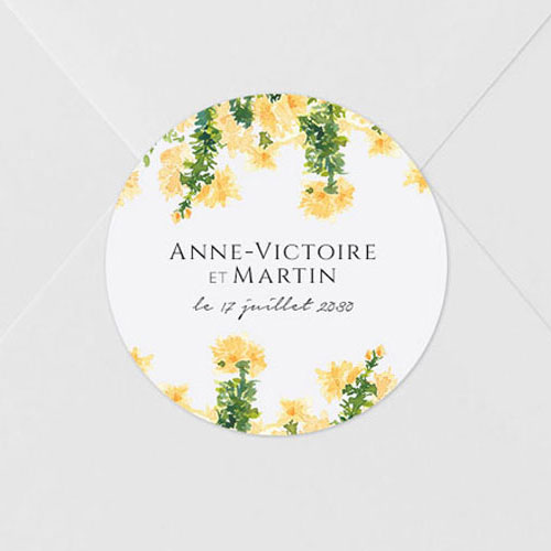 Sticker de mariage Solstice à personnaliser